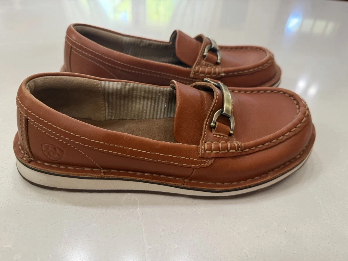 Ariat‎ Distressed Brown Leather Loafers-Size:9.5D Ariat Women main image 4