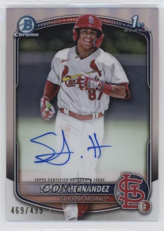2025 Bowman Chrome Prospect Refractor 469/499 Sammy Hernandez #CPA-SH Auto 0g6d