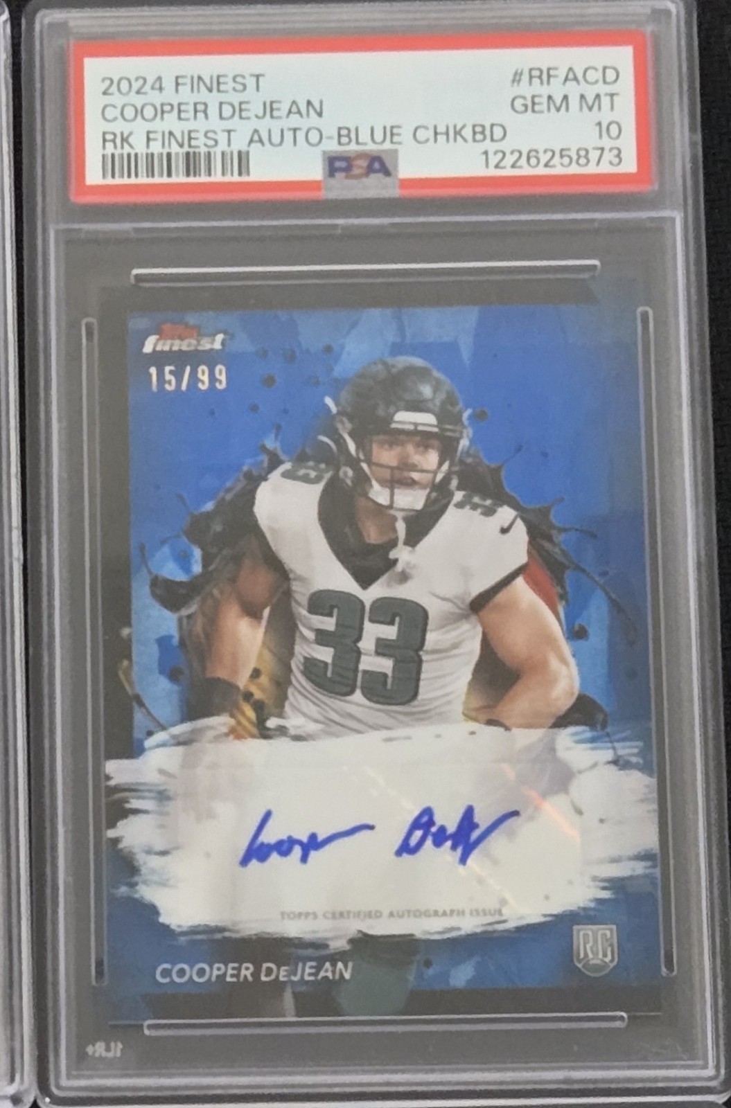 2024 Topps Finest - Rookie Finest Autographs Cooper DeJean /99 | Psa 10