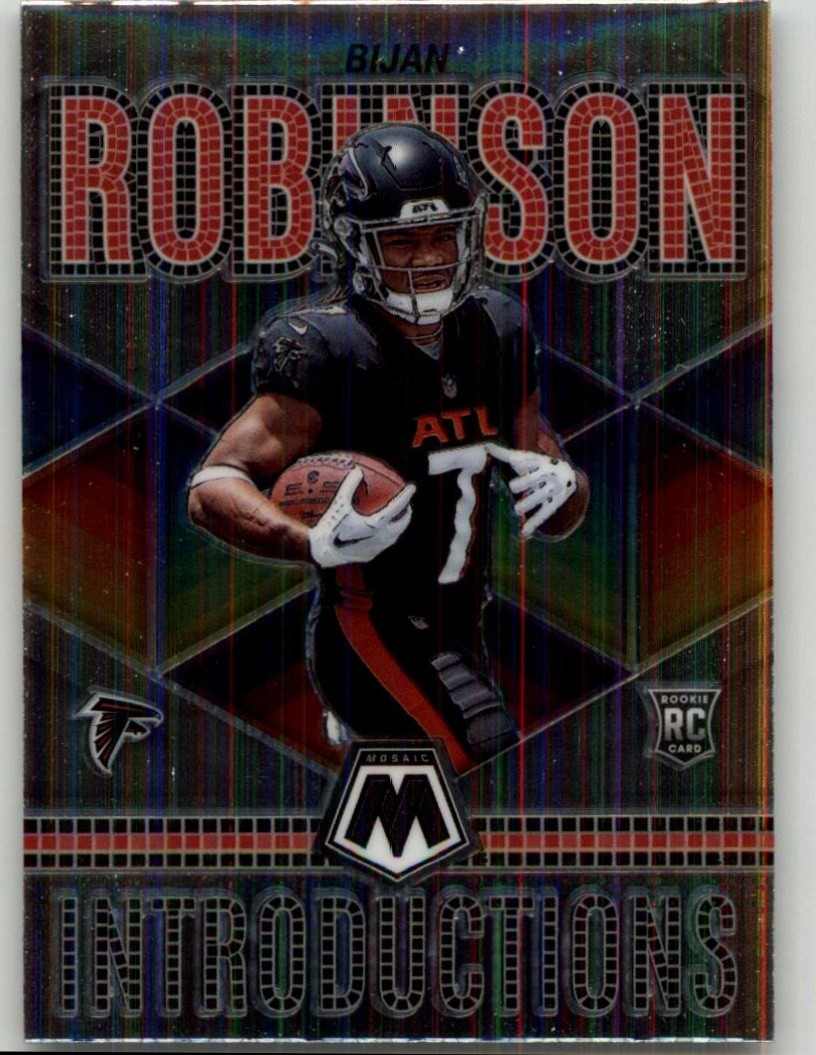 2023 Panini Mosaic Bijan Robinson Introductions #I-6 Atlanta Falcons