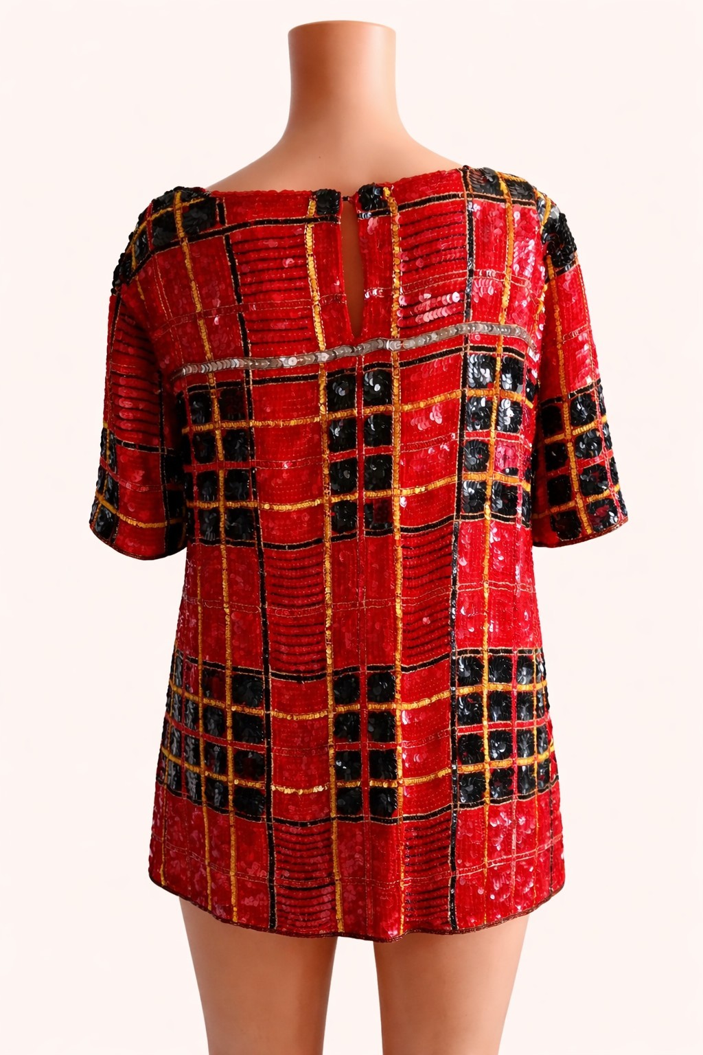 MODI International Sequin Top XL 12-14 Vintage Party Rare See Description & Pics image 2