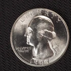 1947 *S* WASHINGTON SLVER QUARTER DOLLAR **NICE UNC COIN** FREE SHIPPING! C3596