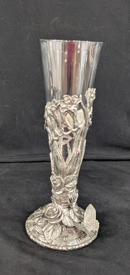 ROYAL SELANGOR MOODS AND MEMORIES COLLECTION PEWTER GARDEN BOUQUET VASE