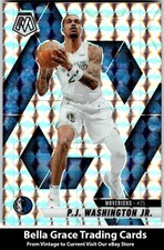 2024-25 Panini Mosaic #134 P.J. Washington Jr. Dallas Mavericks Silver Mosaic