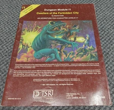 I1 Dwellers of the Forbidden City AD&D Advanced Dungeons & Dragons TSR 9046