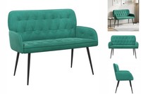2-Sitzer-Sofa Mit Metallbeinen 2-Sitzer TüRkis Samt