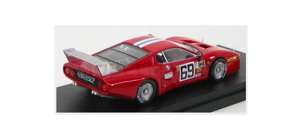 BEST-MODEL 9297 FERRARI - 512BB LM N 69 DAYTONA 1980 DIEVDONN - HENN - RED - 1/4 - Immagine 2 di 2