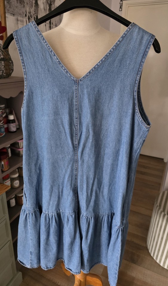 TARGET blue denim mini dress - 14