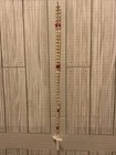 Vtg White & Red Plastice Beaded Rosary Crucifix Cross Necklace — photo 1
