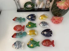 Crate & Barrel Floating Fish Candles 12 Small Tropical Themed New Original Bag