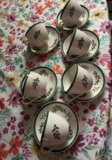 Spode Christmas Tree 12 Pc Cups  Saucers, Coffee/Tea-Set of 6 Pairs England