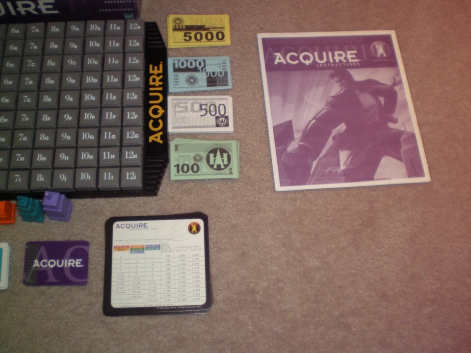 Juego de mesa Avalon Hill Acquire 1999 edición Big Box - completo y excelente Foto 4 de 4