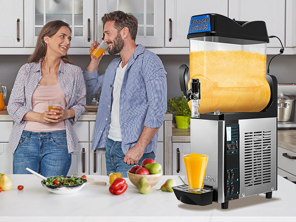 Ginkman All New Commercial 1/2 Tank 12/24L Frozen Drink Slushy Making Machine