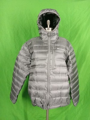 Columbia PEAK 700 Womens L Gray Quilted Puffy Coat (C45) Designer FREE SHIP