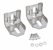 1983-1993 Ford Mustang Header Panel Support Brackets Polished Stainless Steel -