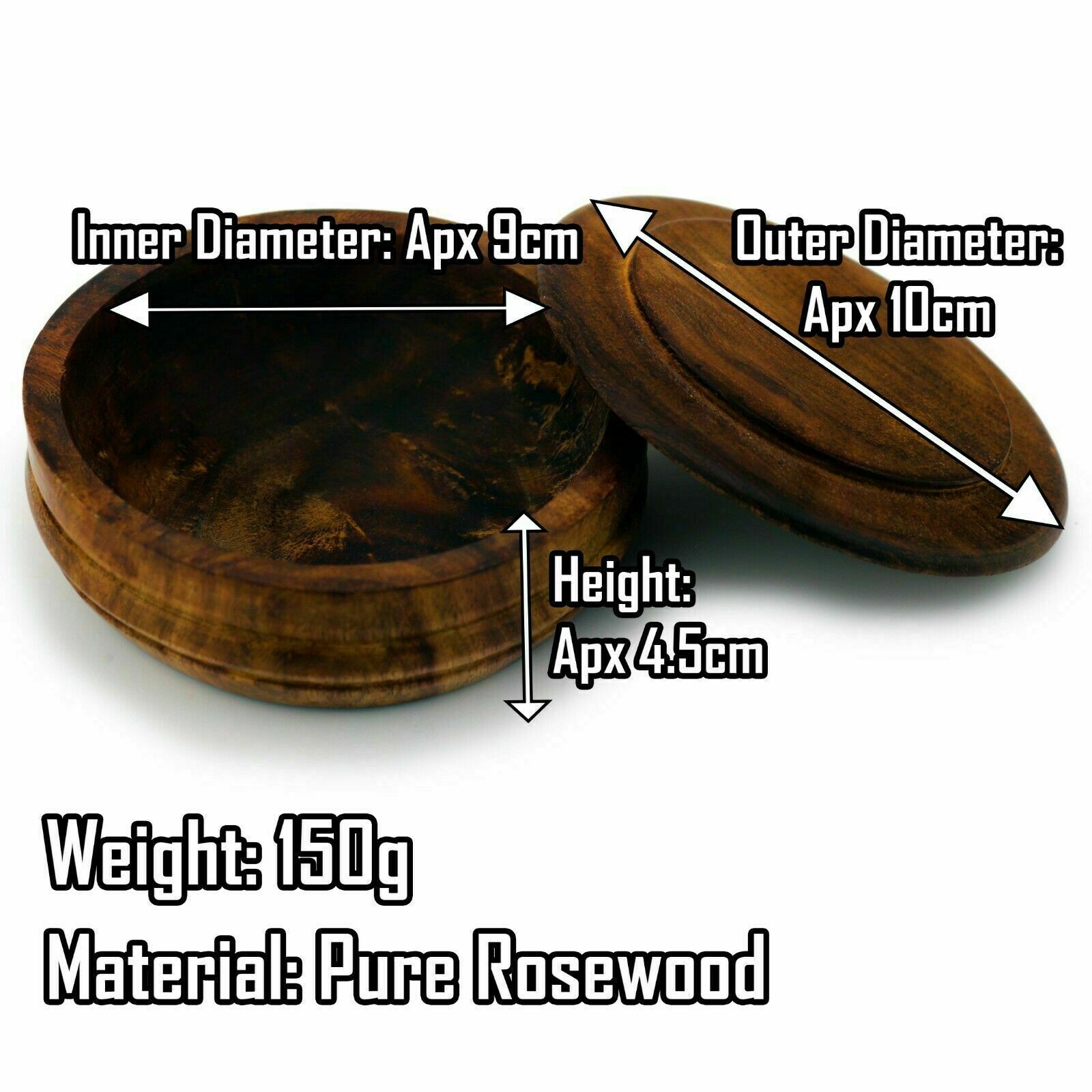 Haryali London Classic Antique Wooden Shaving Bowl for Shaving Soap eBay