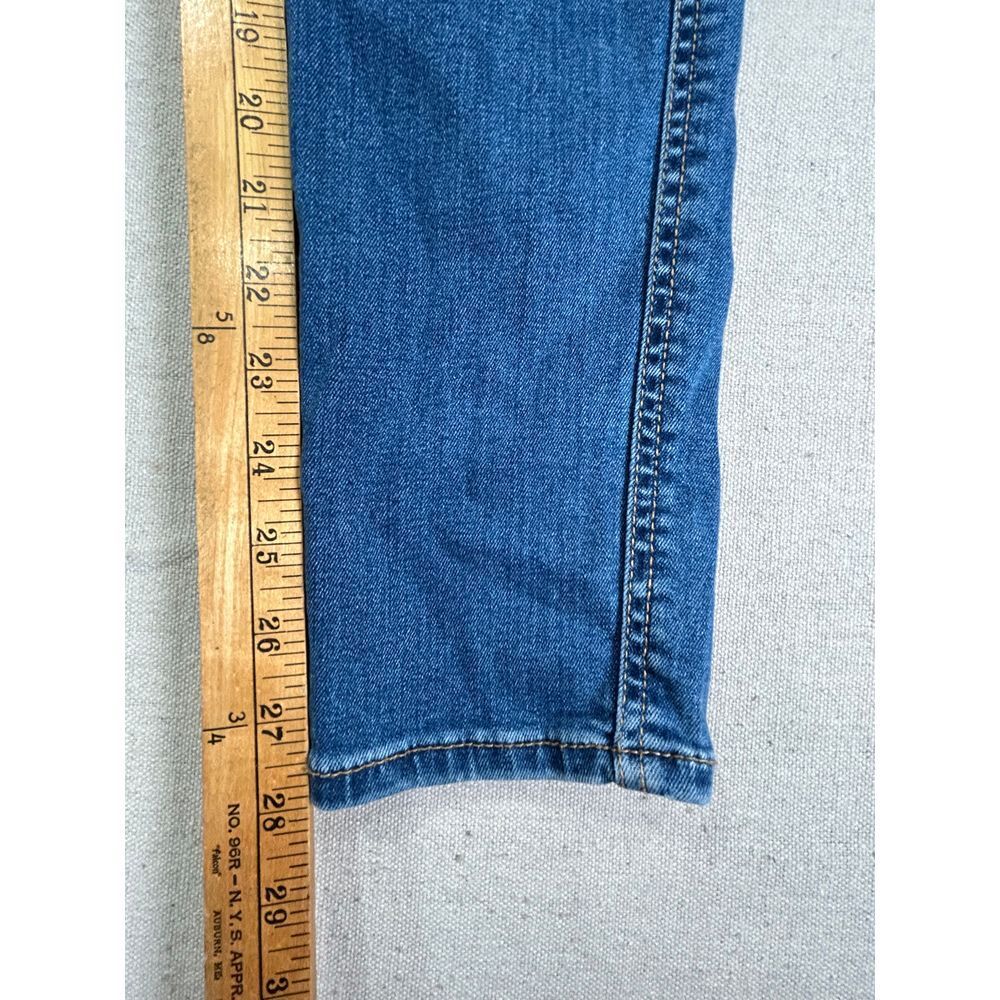 True Religion Women's 27 Jennie Curvy Mid Rise Skinny Distressed Denim Jean thumbnail 2