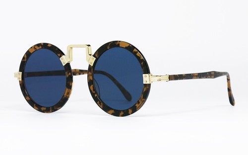 N.O.S. VINTAGE SUNGLASSES JEAN PAUL GAULTIER 58-0275 JUNIOR ROUND CAMO LENNON - Picture 2 of 8