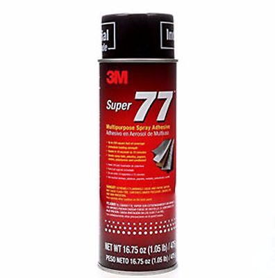 3M Super 77 Multipurpose High Tack Fast Dry Spray Adhesive 16 fl oz Can 21210