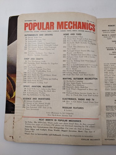 Popular Mechanics Magazine Vintage September 1969 Chassis Suspension Locks Audio - Picture 6 of 16