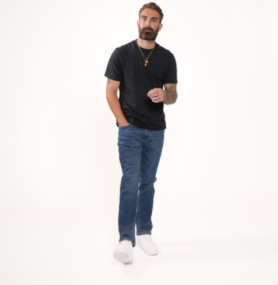  Firetrap Rom Straight Leg Jeans Herren UK Größe 34 W L #REF71