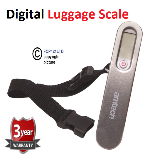 Amtech S6438 Digital Luggage Scale for 