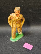 Vintage Barclay Manoil Lead Army Wounded Left Leg on Crutches Soldier