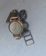 Original women's vintage wristwatch Chaika/Чайка, 1964 year, 20 mm, USSR, gold