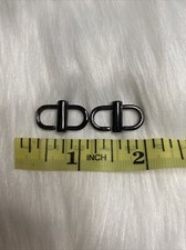 2 Adjustable Metal Buckles for Chain Strap Bag to Shorten Your Bag gunmetal