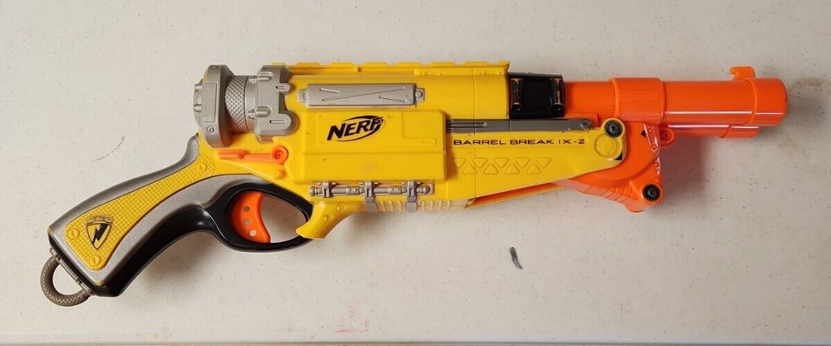 NERF N-STRIKE BARREL BREAK IX-2 SHOTGUN BLASTER GUN TESTED NERF N-STRIKE BARREL BREAK IX-2 SHOTGUN BLASTER GUN TESTED