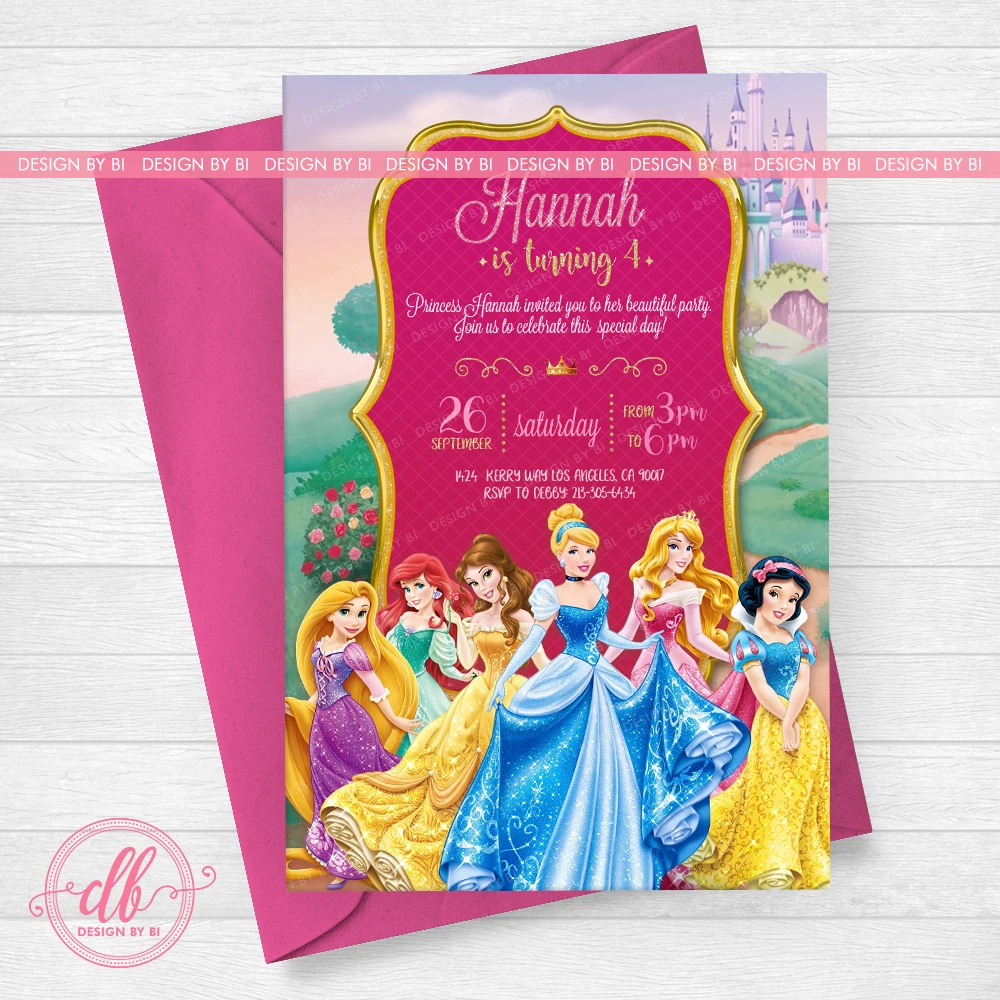 Princess invitation deals