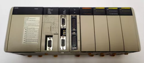 OMRON CQM1 SERIES ASSEMBLY w/ CQM1H-CPU51, CQM1-PA206, OC221 & OD212 OUTPUT