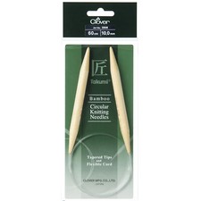 Clover Knitting Pins: Circular: Fixed: Takumi Bamboo: 60cm x 10.00mm 3