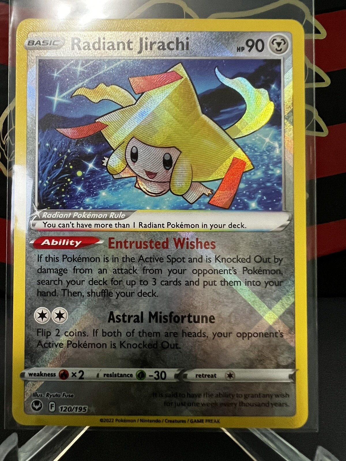 Radiant Jirachi 120/195 Silver Tempest Shiny Rare Pokemon TCG NM/M