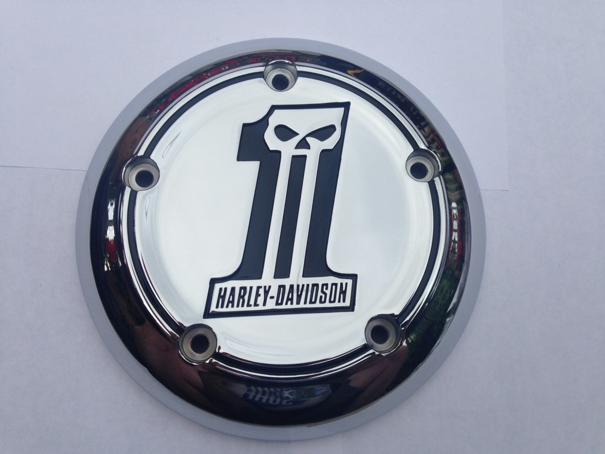 Harley No.1 Chrome Air Cleaner Cover INSERT 99 Up FLH FXST FLST