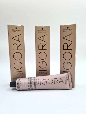 Schwarzkopf Igora Royal Colores de pelo absolutos diferentes matices 60 ml F12
