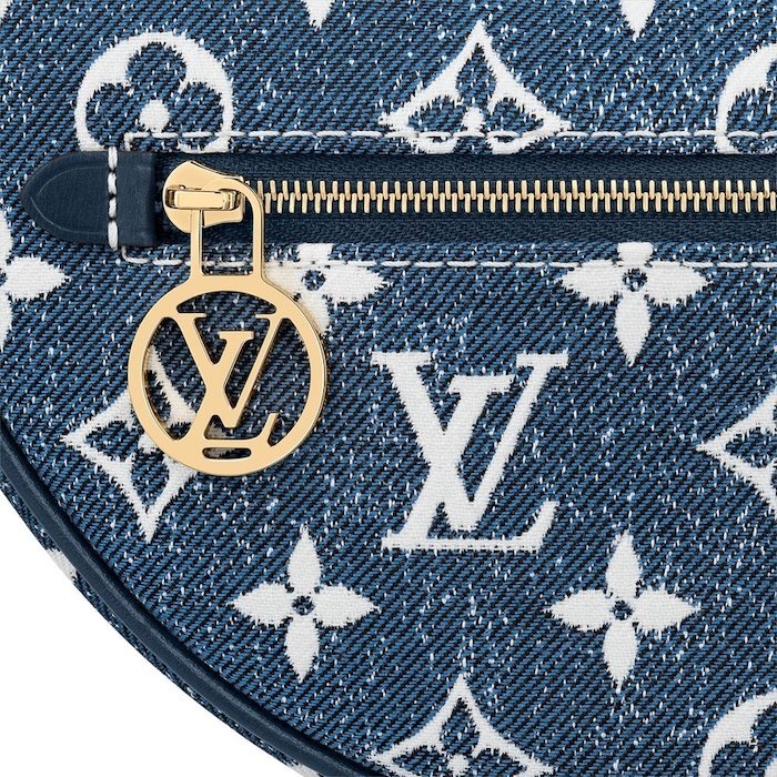 LOUIS VUITTON Chain Shoulder Bag M81166 Loop Denim Monogram LOUIS VUITTON Chain Shoulder Bag M81166 Loop Denim Monogram