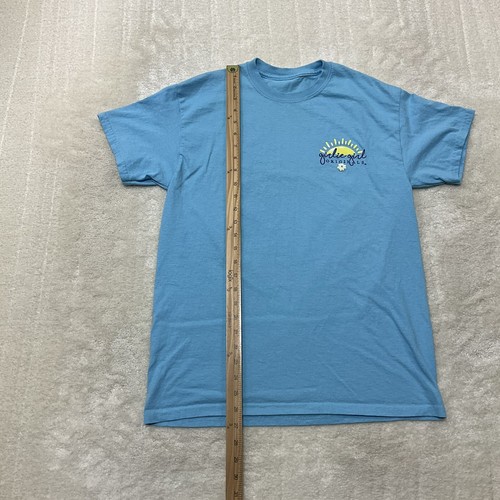 Girlie Girl Orginal Womens Size M Buckle Up Buttercup Back Graphic Blue T-Shirt  - Picture 5 of 9