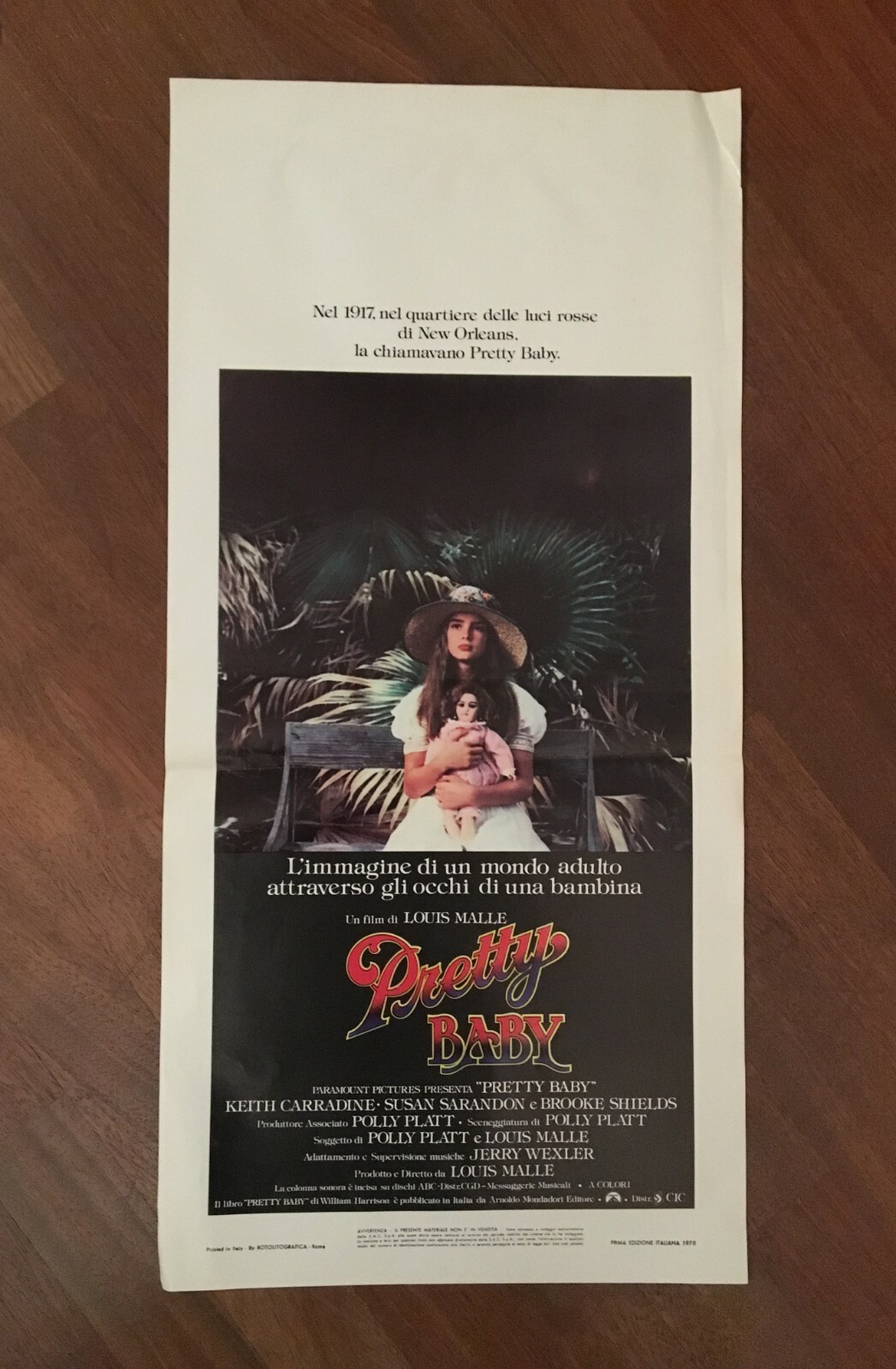Locandina originale film Pretty Baby (1978) - Regia di Louis Malle