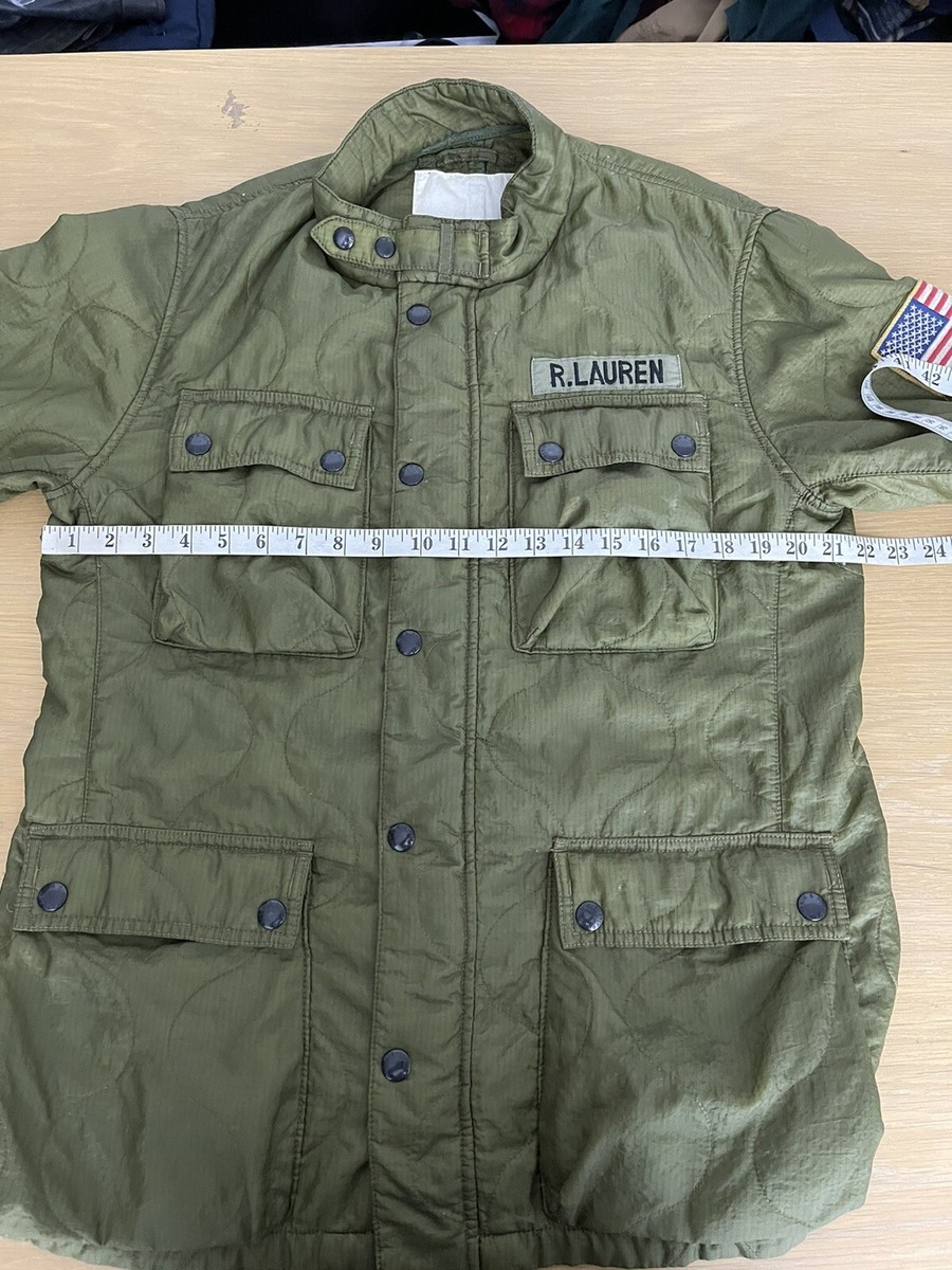 Ralph Lauren Large Green Jacket RRL Polo Quilted Military