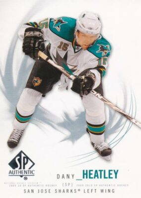 2009-10 SP Authentic #10 DANY HEATLEY - San Jose Sharks