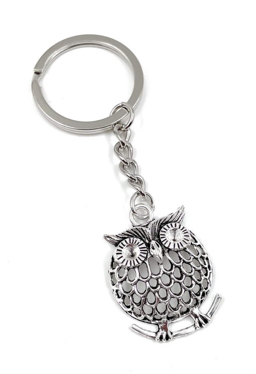 Portachiavi Ciondolo Metallo Aquila Gufo Grifone – Argento – H-Customs