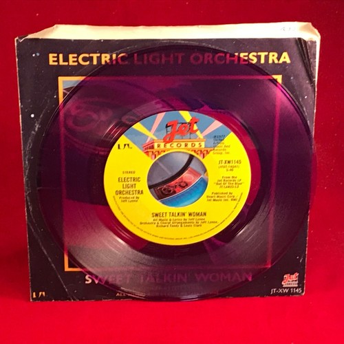 ELECTRIC LIGHT ORCHESTRA Sweet Talkin' Woman 1978 7" single PURPLE Vinyl single