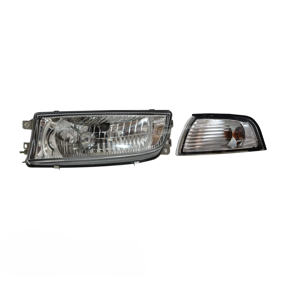 Headlights&Corner Lights Set Chrome For 1997-2001 Mitsubishi Mirage Lancer EVO4 Foto 4 de 4