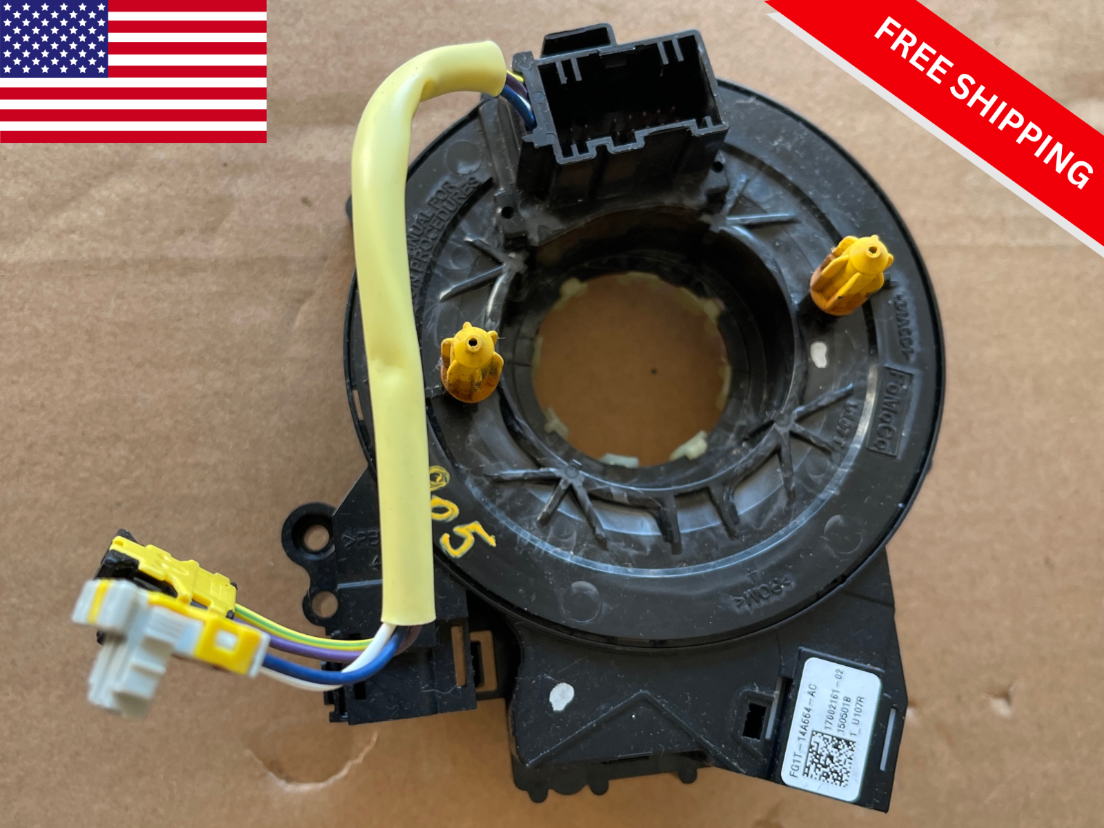 2013-2014 Ford Focus Steering Wheel Clock Spring Spiral Cable OEM FG1T-14A664-AC  