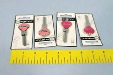 Box of 4 Kwikset KW1 Hillman Group 87620 3D Sculpted "LOVE" Key Blanks