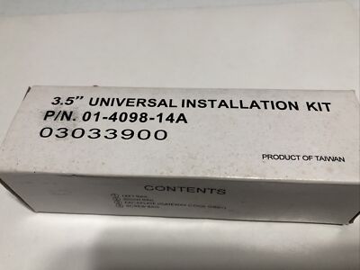 Standard 3.5 Inch FDD Universal Installation Kit Fits 5.25 Inch Bay-4098-14A