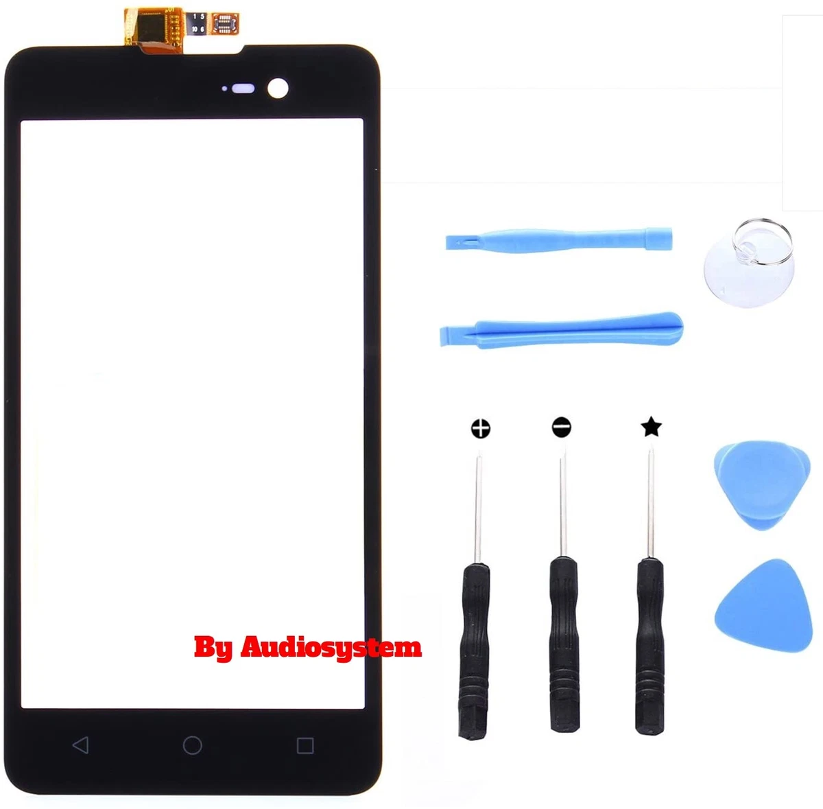 VETRO TOUCH SCREEN per WIKO JIMMY NERO BLACK DISPLAY LCD RICAMBIO