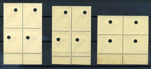 PERU 1934 HORSES PIZARRO WATERLOW SPECIMENS BLOCKS - Picture 2 of 2