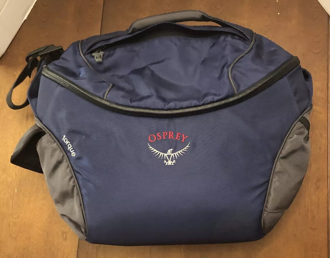 Osprey Torque Messenger Courier Bag Blue & Gray Laptop Bag